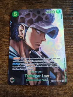 One Piece Card Game CCG TCG Trafalgar Law Op01-047 NM Alternate Art SR SP - Image 2