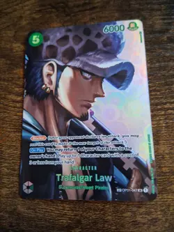 One Piece Card Game CCG TCG Trafalgar Law Op01-047 NM Alternate Art SR SP - Image 3