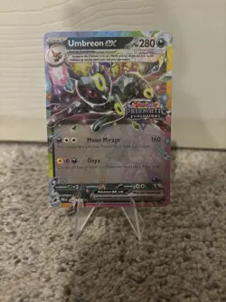 Pokemon TCG Prismatic Evolutions Umbreon EX Card 060/131 Stamped Promo - Image 1