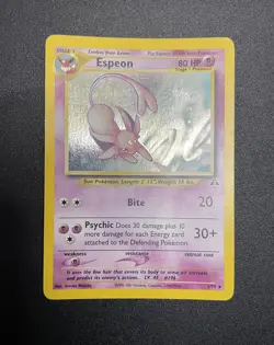 Espeon | 1/75 | Neo Discovery | Holo | Pokemon Card | LP - Image 1