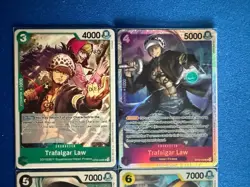 Trafalgar Law One Piece TCG 4-card lot ST10 Super Rare+OP09/OP10 Uncommon - PWE - Image 3