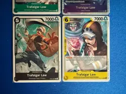 Trafalgar Law One Piece TCG 4-card lot ST10 Super Rare+OP09/OP10 Uncommon - PWE - Image 4