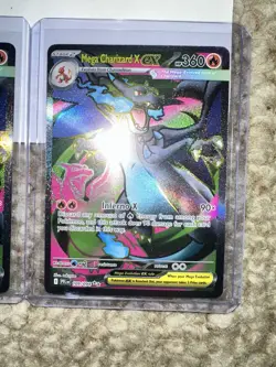 Pokemon TCG Mega Charizard X EX 109/094 Full Art X3 Phantasmal Flames Card Lot - Image 3