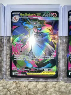 Pokemon TCG Mega Charizard X EX 109/094 Full Art X3 Phantasmal Flames Card Lot - Image 4