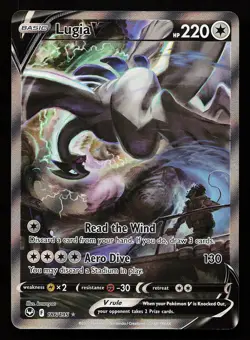 Lugia V 186/195 Alternate Full Art Silver Tempest Pokemon Card - Image 1