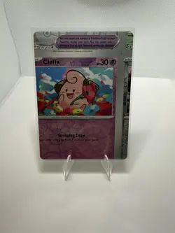 Pokemon Card - Error Miscut NFC Cleffa Trick or Trade Holo Rare - Image 1