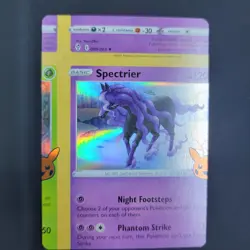 Pokemon Card - Error Miscut NFC Spectrier Trick or Trade 081/196 Holo Rare - Image 3