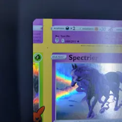 Pokemon Card - Error Miscut NFC Spectrier Trick or Trade 081/196 Holo Rare - Image 4