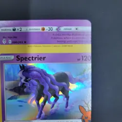 Pokemon Card - Error Miscut NFC Spectrier Trick or Trade 081/196 Holo Rare - Image 5