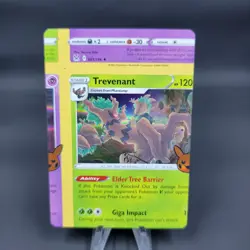 Pokemon Holo Rare Card Error Miscut NFC Trevenant Trick or Trade 017/196 - Image 1