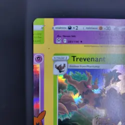 Pokemon Holo Rare Card Error Miscut NFC Trevenant Trick or Trade 017/196 - Image 4