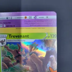 Pokemon Holo Rare Card Error Miscut NFC Trevenant Trick or Trade 017/196 - Image 5