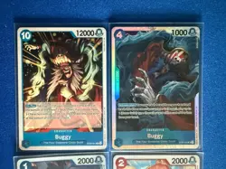 Buggy One Piece TCG 4-card lot ST25 Super Rare+OPOP02/OP09 Rare+OP12 Common PWE - Image 3