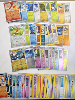 Pokemon TCG Trading Card Collection Mixed Lot 110 Cards (30 Holo, 80 Non-Holo) - Image 1