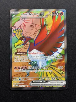 Ethan’s Ho-Oh ex 209/182 Destined Rivals - Full Art Pokemon Card - NM/Mint - Image 1
