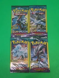 Pokemon Sun & Moon Guardians Rising 3 Card Booster Packs Lot Of 4 Complete New - Image 2