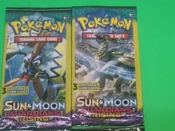 Pokemon Sun & Moon Guardians Rising 3 Card Booster Packs Lot Of 4 Complete New - Image 4