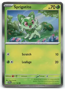 Sprigatito (Mirage Holo) Promo Miscellaneous Cards & Products 013/198 NM - Image 1