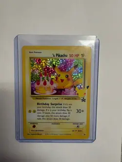 Pokemon Pikachu TCG Celebrations Birthday Promo Holo Card #24 - Image 1