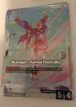 Gundam Aerial Rebuild LR+ GD01-067 Alt Art Foil Mint Gundam TCG Card Game - Image 2