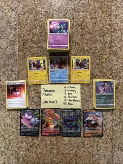 Bulk Lot Darkness Ablaze 178 Card Lot Pokemon TCG - Image 1