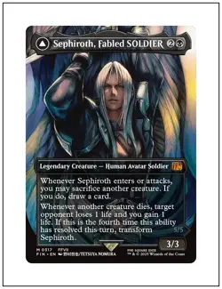 1x Sephiroth, Fabled SOLDIER - 0317, Final Fantasy, Magic MTG NM - Image 1