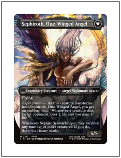 1x Sephiroth, Fabled SOLDIER - 0317, Final Fantasy, Magic MTG NM - Image 2