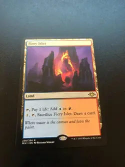 1x Fiery Islet NM Modern Horizons MH1 Magic the Gathering MTG - Image 1