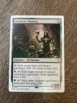 Deathrite Shaman (White Border Rare) - MTG Mystery Booster 2 NM Free Shipping - Image 1