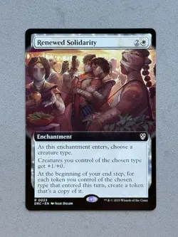 Renewed Solidarity 0023 (Extended Art) Reg MTG Commander Aetherdrift DRC - NM - Image 1
