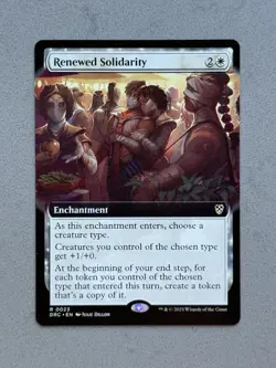 Renewed Solidarity 0023 (Extended Art) Reg MTG Commander Aetherdrift DRC - NM - Image 3