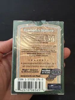 Magic The Gathering URZA'S DESTINY Fiendish Nature NEW SEALED SHIPS FAST/FREE - Image 2