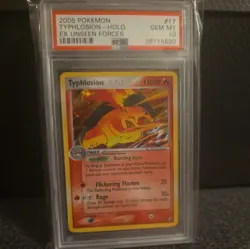 Typhlosion 17/115 EX Unseen Forces Holo Rare Pokemon - PSA 10 Gem Mint - Image 1