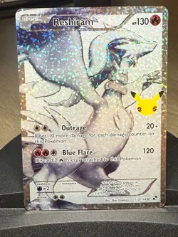 Reshiram 113/114 Pokemon Celebrations Classic Collection Near Mint, pack fresh - Image 1