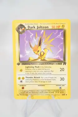 Dark Jolteon 38/82 Team Rocket Regular 1st Edition Vintage 2000 Pokemon TCG - Image 1