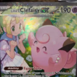 Lillie's Clefairy EX 184/159 SV09 Journey Together SIR Pokemon TCG - Image 3