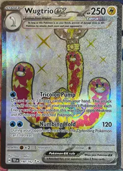 Wugtrio ex Full Art Ultra Rare - 190/162 - Temporal Forces Pokemon 2024 - Image 1