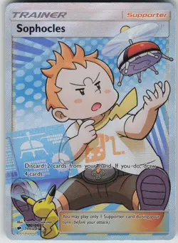 Pokemon TCG Sophocles (Full Art) Ultra Rare SM - Burning Shadows 146/147 - Image 1