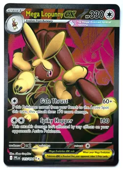 Mega Lopunny ex 115/094 - Pokemon TCG - Phantasmal Flames Ultra Rare Holo - M/NM - Image 1