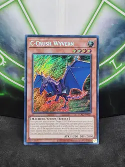 Yugioh C-Crush Wyvern LCKC-EN021 Secret Rare NM - Image 1