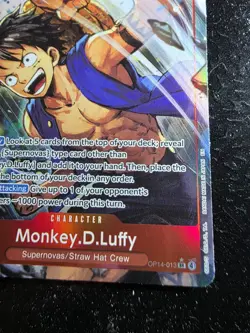 ONE PIECE Monkey D. Luffy (Alt Art) OP14-013 SR The Azure Sea's Seven - Image 4