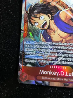 ONE PIECE Monkey D. Luffy (Alt Art) OP14-013 SR The Azure Sea's Seven - Image 5