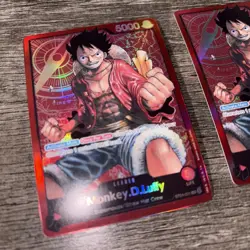 X2 One Piece Tcg Monkey.D.Luffy - ST01-001 - Leader Pre-Errata - Image 3