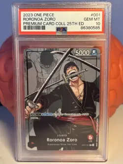 PSA 10 Roronoa Zoro OP01-001 Alternate Art (25th Anniversary) - Image 1