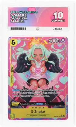 2024 One Piece Two Legends English S-Snake Alt. Art OP08-112 ACE 10 - Image 1