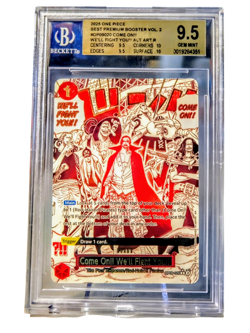One Piece Come On We'll Fight You OP09-020 Alt Art PRB-02 Vol 2 BGS 9.5 GEM MINT - Image 1