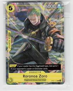 One Piece Promotion Cards #OP07-113 Roronoa Zoro (Illustration Box Vol.3) - Image 1