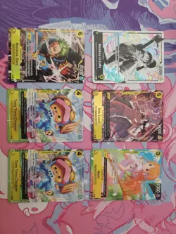 Lot Of 6 St29 Alt Arts One Piece Card Game - Image 1