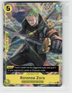 One Piece Promotion Cards #OP07-113 Roronoa Zoro (Illustration Box Vol.3) - Image 1