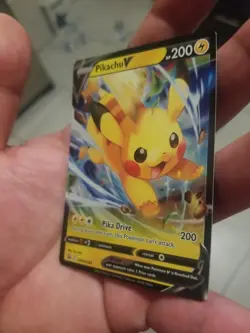 Pikachu V SWSH285 Black Star Promo Pokemon Card Crown Zenith NM - Image 2